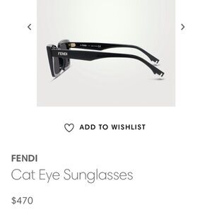 Fendi cat eye sunglasses
